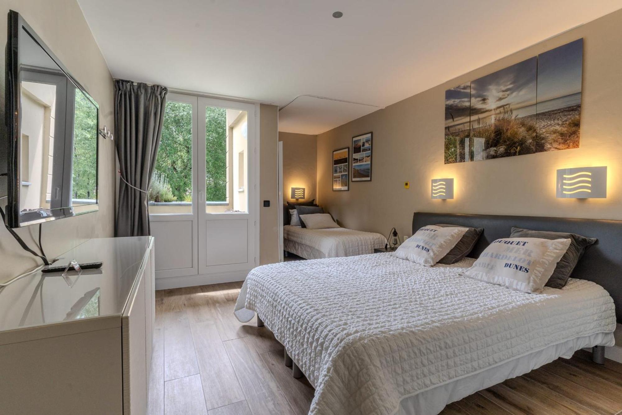 Very Nice Flat For 5 With Swimming Pool Tennis Court And Free Park Le Touquet ภายนอก รูปภาพ